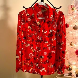 Loft Long sleeve utility Blouse